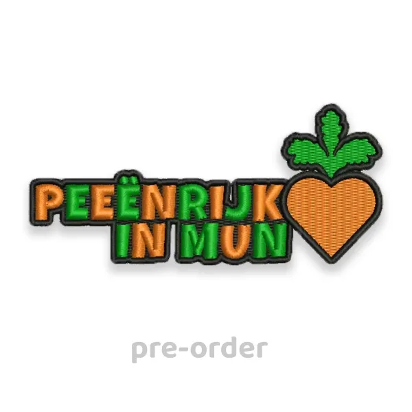 Peeënrijk in mun ❤️ patch